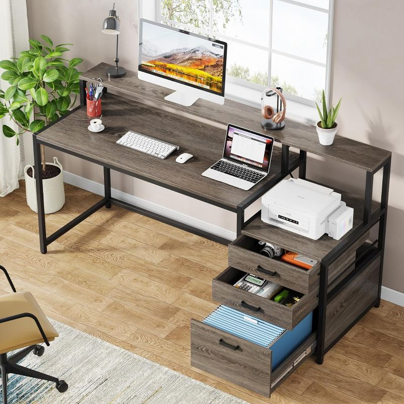 Lantine 63" Ergonomic Office Desk