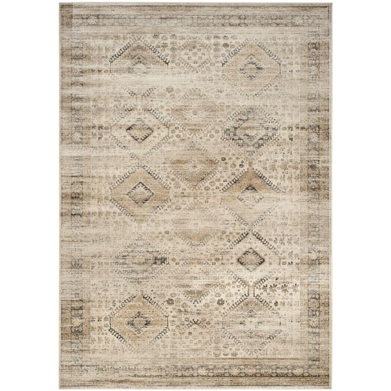 Vintage VTG118 Power Loomed Indoor Skid-Resistant Area Rug - Stone - 10'x14' - Safavieh
