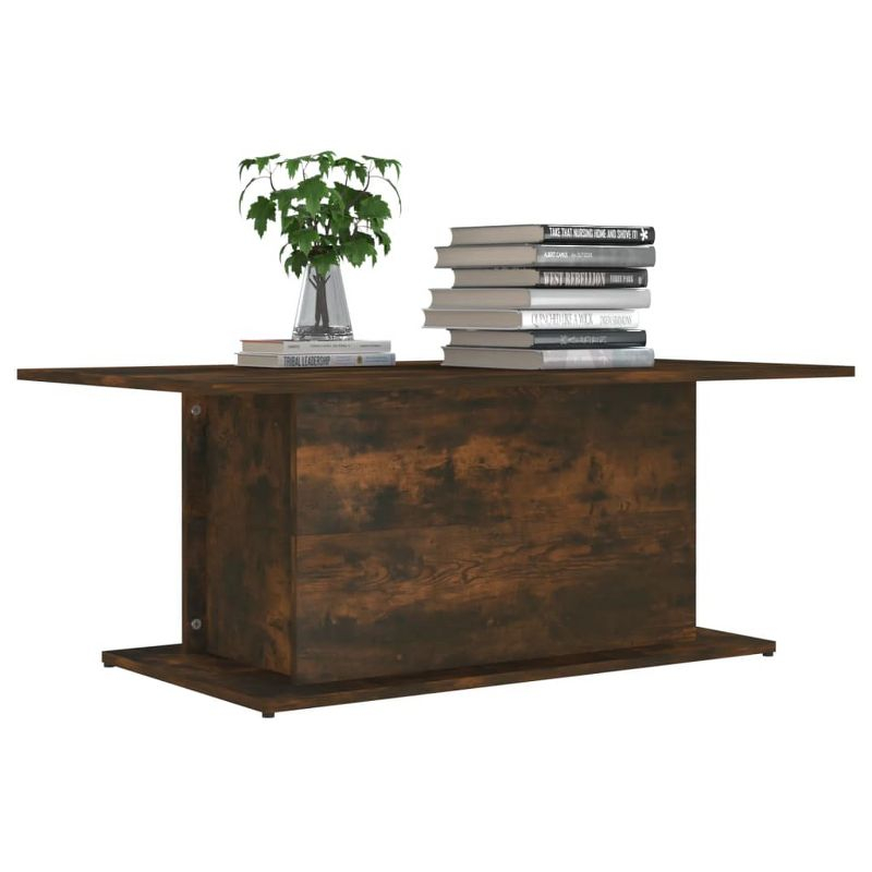 vidaXL Coffee Table Smoked Oak 40.2"x21.9"x15.7" Engineered Wood