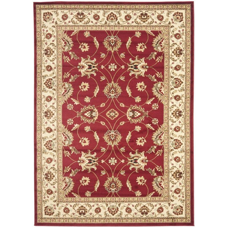 Lyndhurst LNH553 Power Loomed Accent Rug - Red/Ivory - 3'3"x5'3" - Safavieh