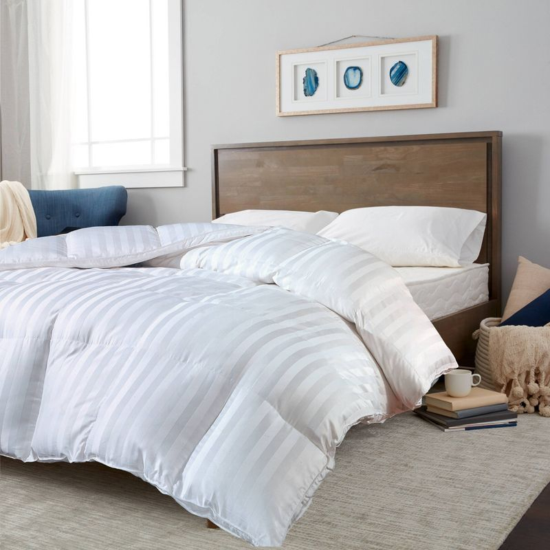 Twin 100% Cotton Duraloft Down Alternative Comforter - Blue Ridge Home Fashions: Hypoallergenic, Year-Round Warmth