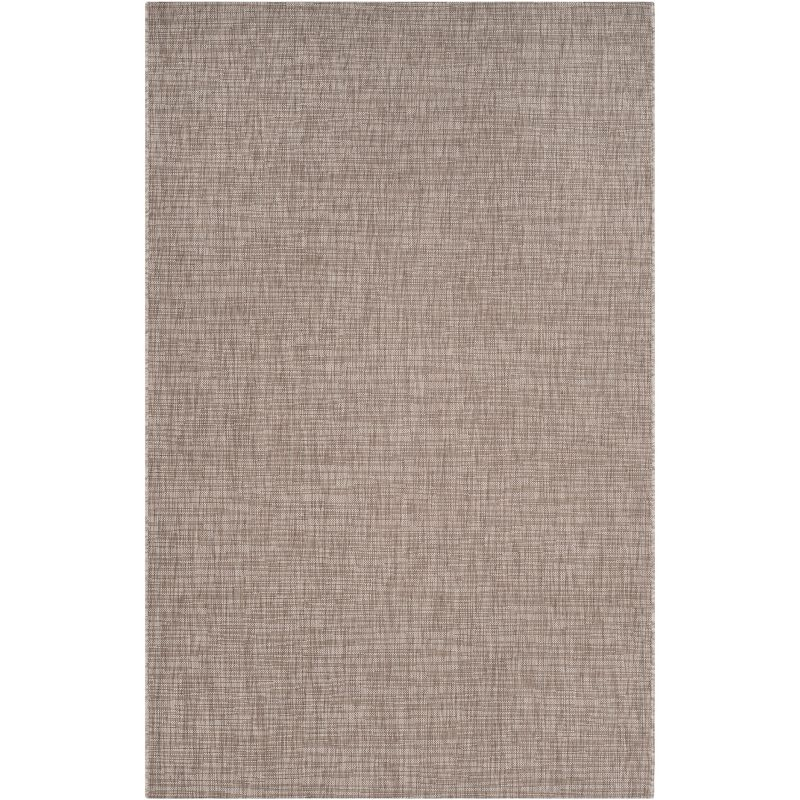 Courtyard CY8576 UV & Stain Resistant Non-Shedding Power Loomed Indoor/Outdoor Area Rug - Light Brown - 6'7"x9'6" - Safavieh