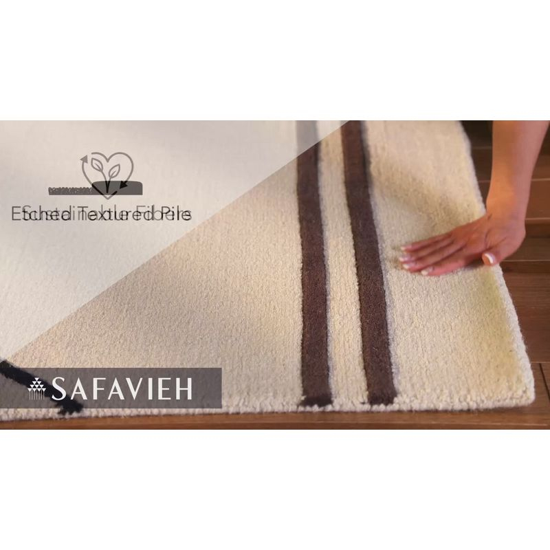 Rodeo Drive RD860 Hand Tufted Accent Rug - Ivory/Rust - 2'x3' - Safavieh.