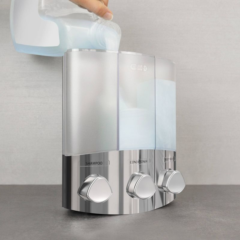 Better Living Products Shower Dispenser Chrome Buttons