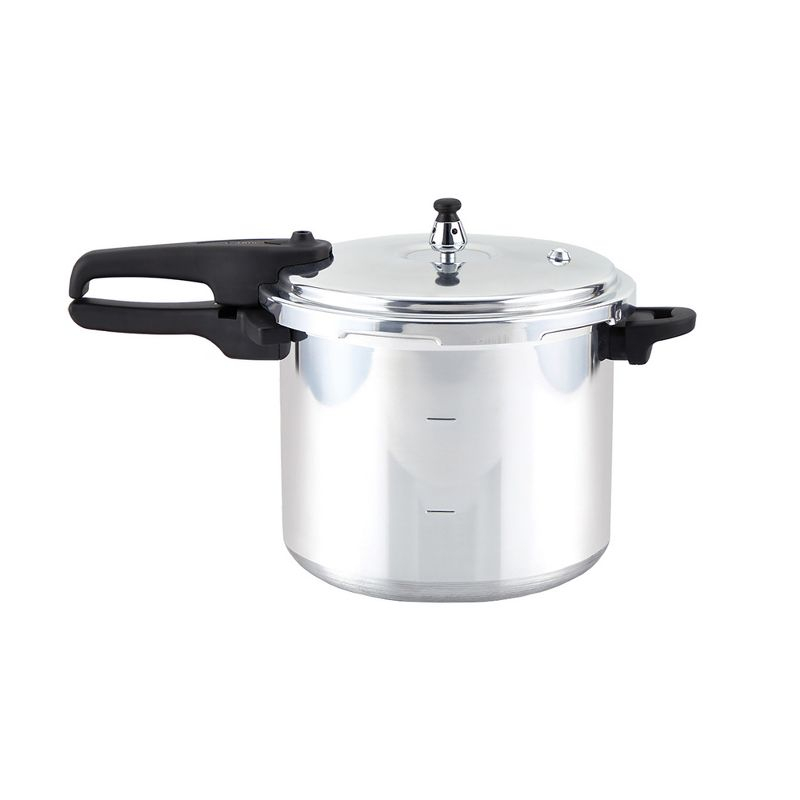 IMUSA 7qt Stovetop Natural Finish Basic Pressure Cooker - Silver: Aluminum, Locking Lid, Cool Touch Handle, Hand Wash