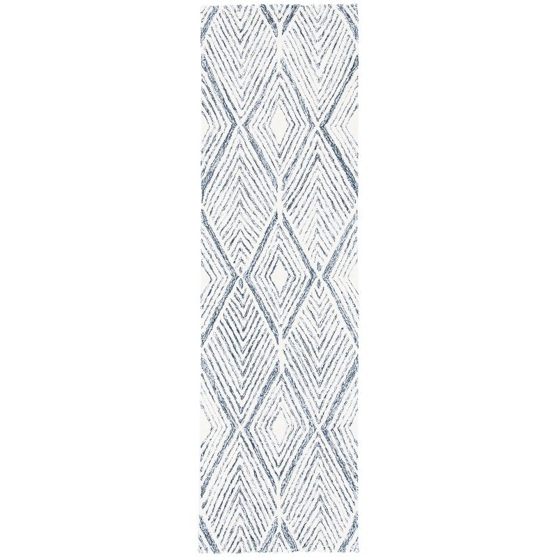 Abstract ABT350 Handmade Indoor Runner - Ivory/Charcoal - 2'-3"x12' - Safavieh