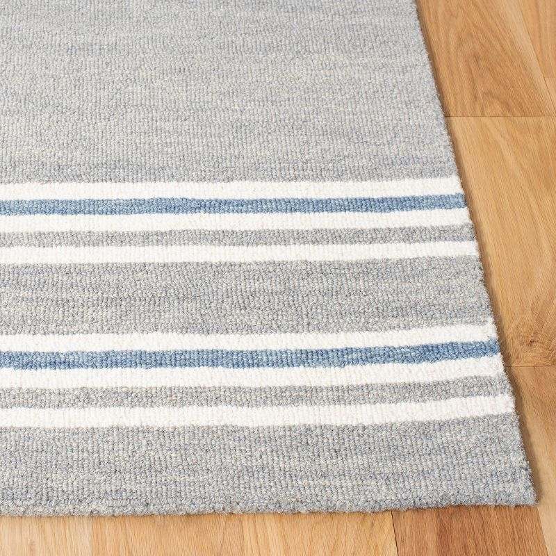 Metro MET603 Hand Tufted Indoor Area Rug - Grey/Blue - 6'x6' - Safavieh