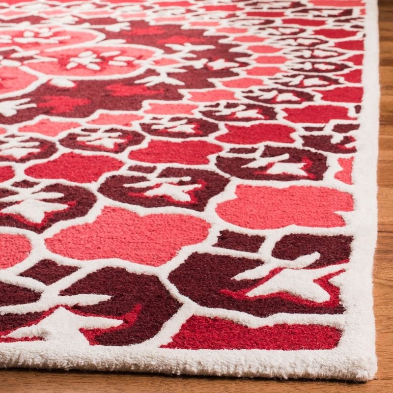 Bellagio BLG610 Hand Tufted Accent Rug - Red/Ivory - 2'x3' - Safavieh.
