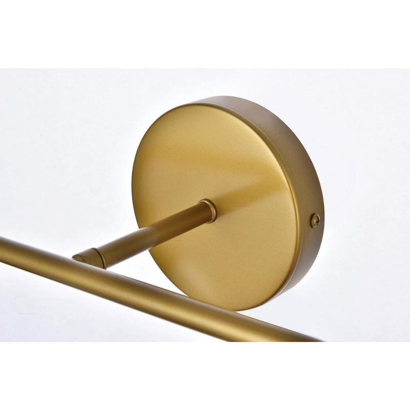 Elegant Lighting Hanson 2 lights bath sconce in brass with frosted shade