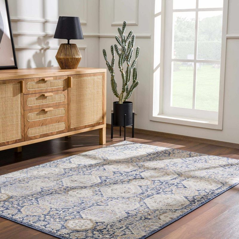 Hauteloom Rectangle Area Rug   Navy
