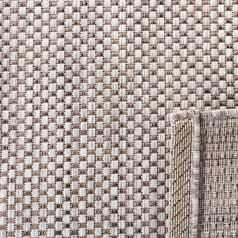 Courtyard CY8521 Power Loomed Indoor/Outdoor Area Rug - Beige/Brown - 4'x4' - Safavieh.