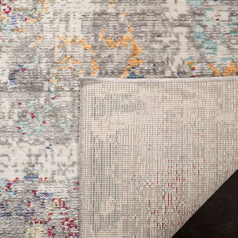 Mystique MYS923 Power Loomed Indoor Area Rug - Grey/Multi - 4'x6' - Safavieh.