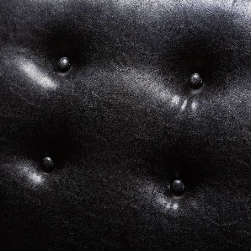 2pc Arvid Faux Leather Upholstered Wood Dining Corner Sofa Bench Dark Brown/Walnut - Baxton Studio: Kitchen Banquette Seating