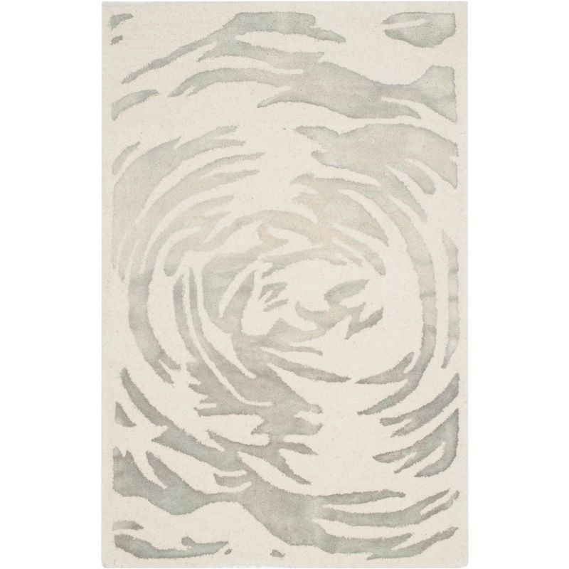 Bella BEL128 Hand Tufted Accent Rug - Ivory/Grey - 2'6"x4' - Safavieh.