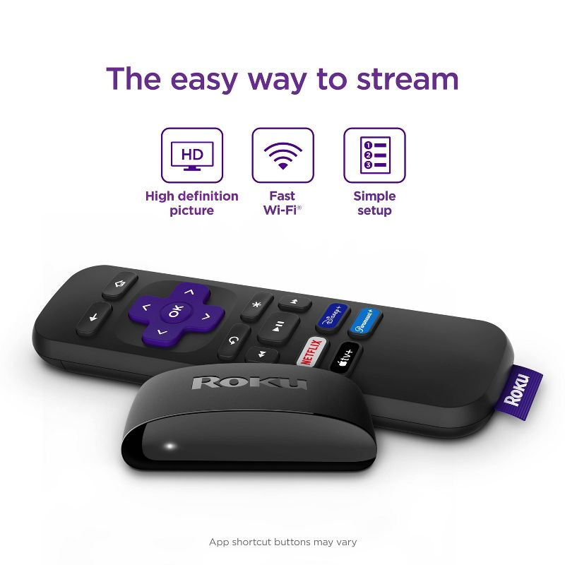 Roku Express HD Streaming Device with High-Speed HDMI Cable, Standard Remote, and Wi-Fi
