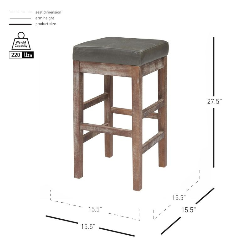 New Pacific Direct Valencia Bonded Leather Counter Stool
