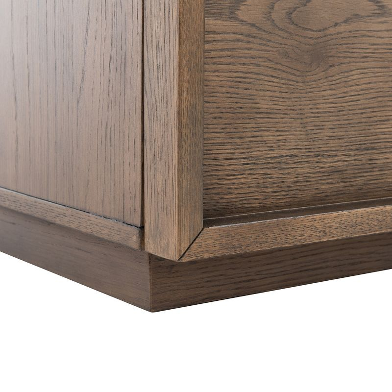 Zeus 2 Drawer Nightstand - Medium Oak - Safavieh.