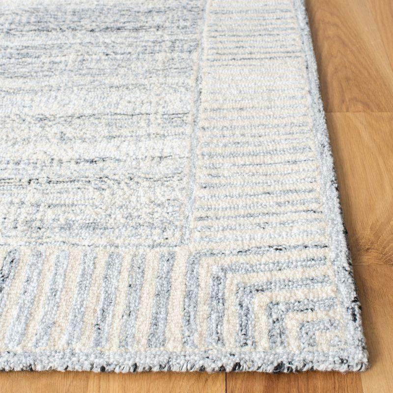 Roslyn ROS804 Hand Tufted Area Rug - Grey/Ivory - 8'x10' - Safavieh.