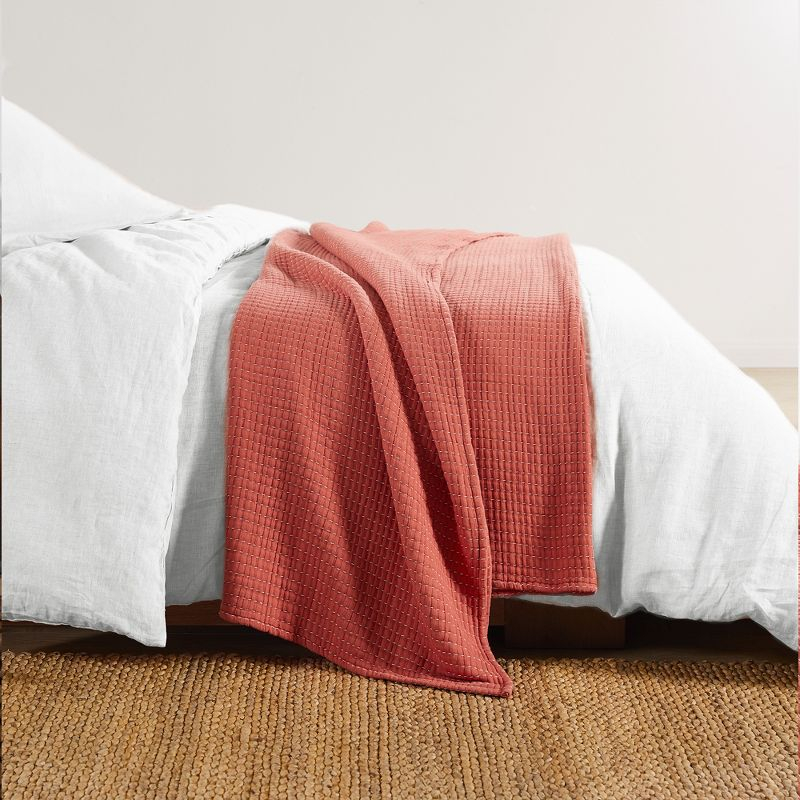Caden Cotton Gauze Clay Coverlet - One Full/Queen Coverlet - Levtex Home