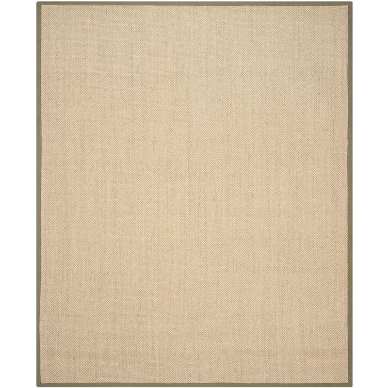 Natural Fiber NF443 Power Loomed Area Rug - Natural/Green - 8'9"x11'9" - Safavieh.