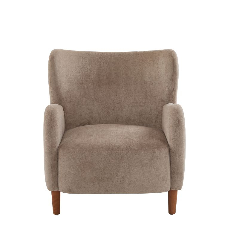 Christopher Knight Home Raven Indoor Wingback Velvet Upholstered Accent Chairs, Camel