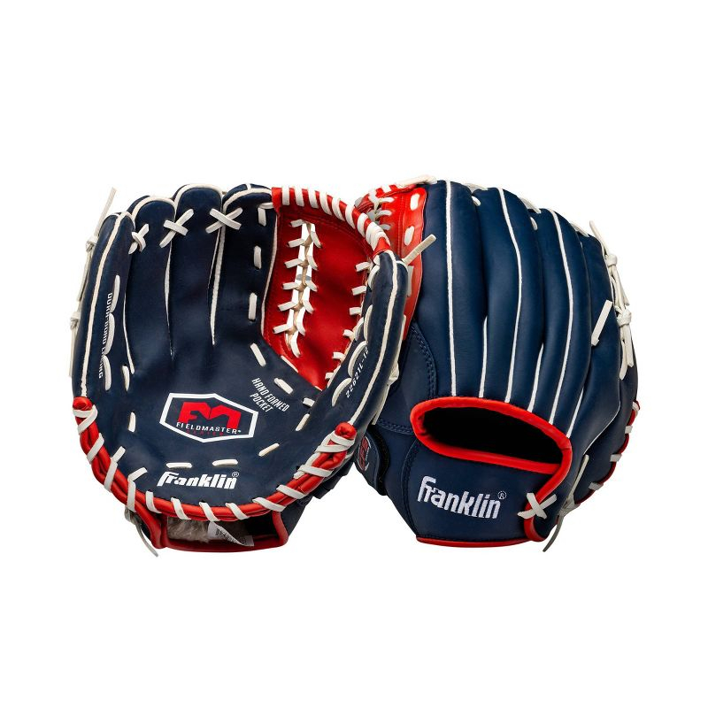 Franklin Sports Field Master USA Series 12.0" Baseball Glove - Left Handed Thrower Blue/Red