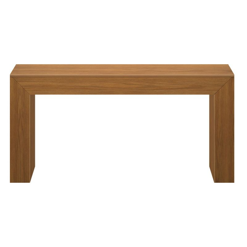 Plank+Beam Grand Console table, 66" Solid Wood Modern Sofa Table, Entryway Table for Hallway, Behind the Couch, Living Room, Foyer, Pecan Wirebrush