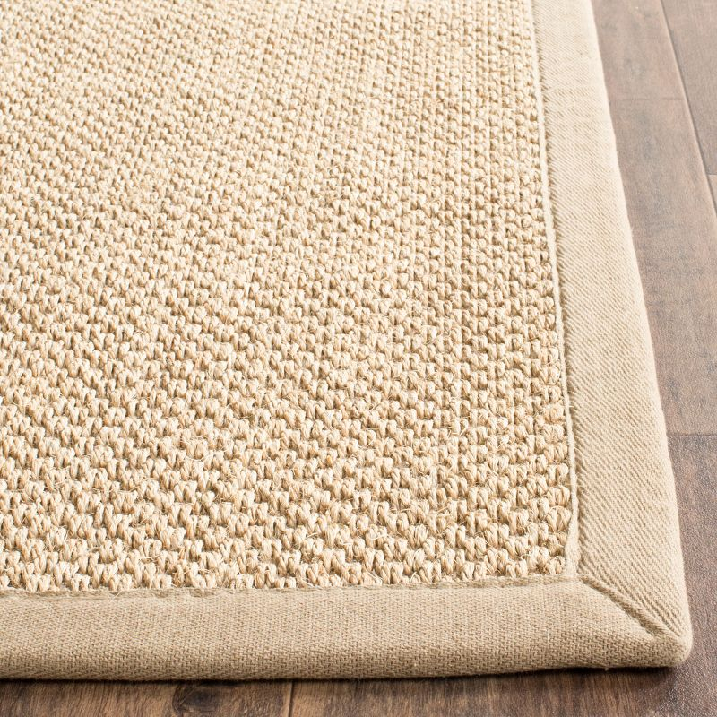 Natural Fiber NF141 Power Loomed Indoor Area Rug - Maize/Linen - 6'x9' - Safavieh.