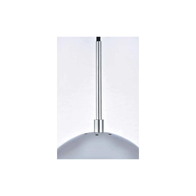 Elegant Lighting Eclipse 1 Light Brass Pendant With Clear Glass