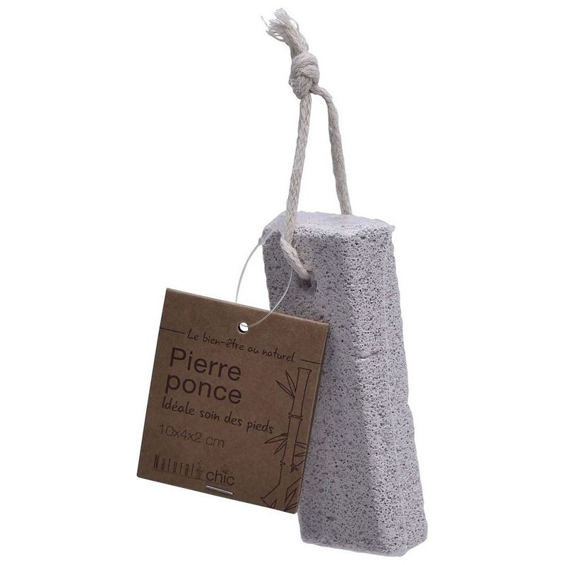 Evideco French Home Goods Foot Care Pumice Stone Well-Being 4”L x 1 1/2”W x 3/4"H