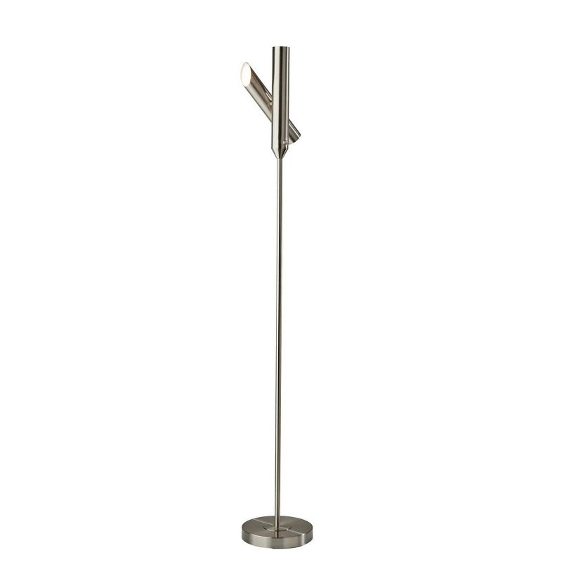 Adesso Vega Torchiere Steel (Includes LED Light Bulb): Modern Touch Sensor, ETL Listed, 1800 Lumens