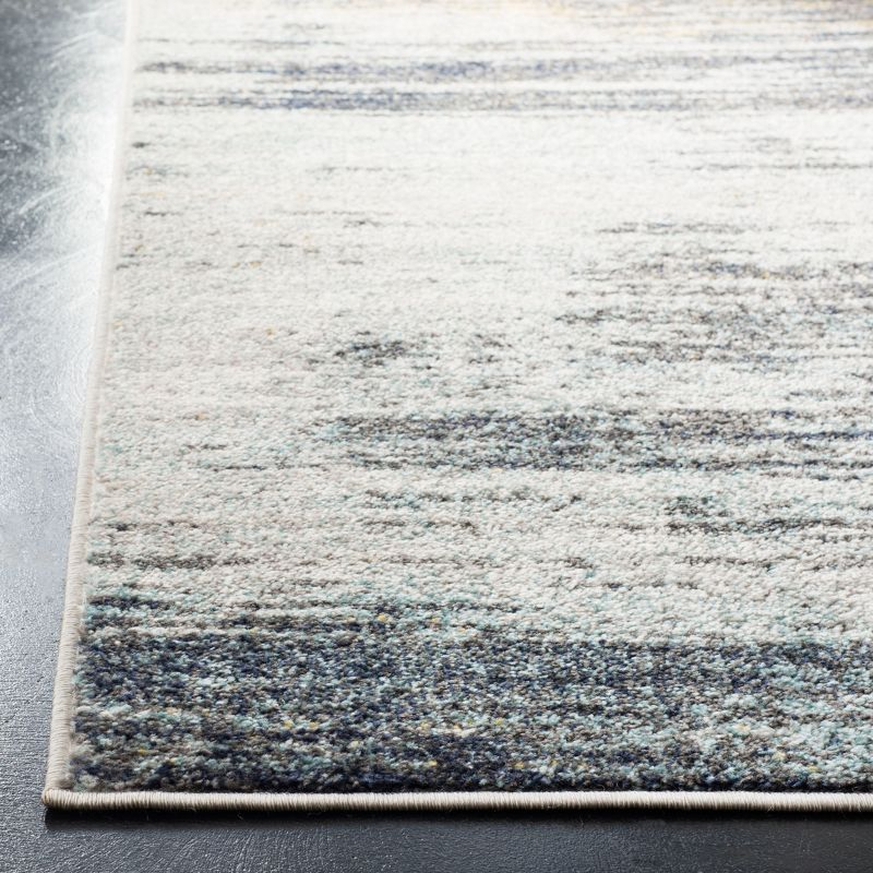 Adirondack ADR201 Power Loomed Area Rug - Light Grey/Black - 6'x6' - Safavieh.