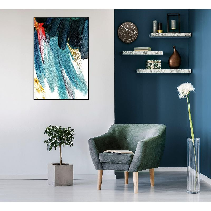 Whiteline Modern Living Livia 48"x32" Canvas Wall Art, Black PS Frame