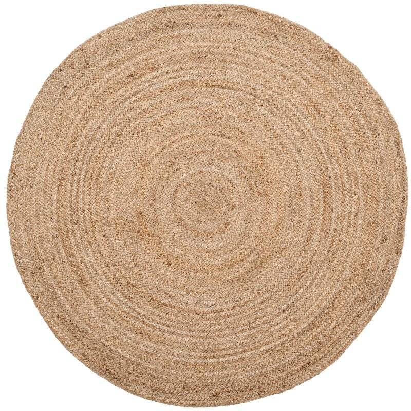 Natural Fiber NFB305 Hand Woven Area Rug - Natural - 5' round - Safavieh.