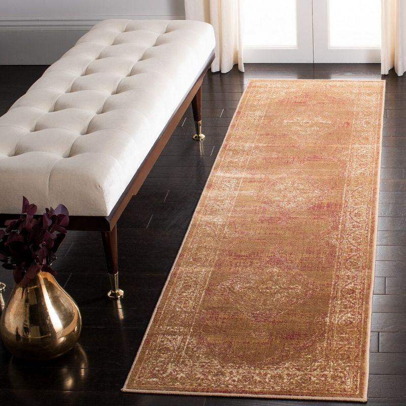 Vintage VTG112 Power Loomed Indoor Skid-Resistant Runner Rug - Taupe - 2'2"x7'2" - Safavieh