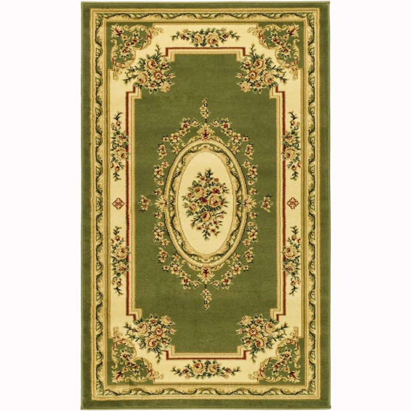 Lyndhurst LNH218 Power Loomed Accent Rug - Sage/Ivory - 2'3"x4' - Safavieh