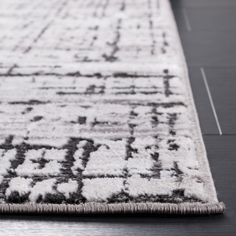 Amelia ALA248 Power Loomed Runner Rug - Gray/Charcoal - 2'x8' - Safavieh.
