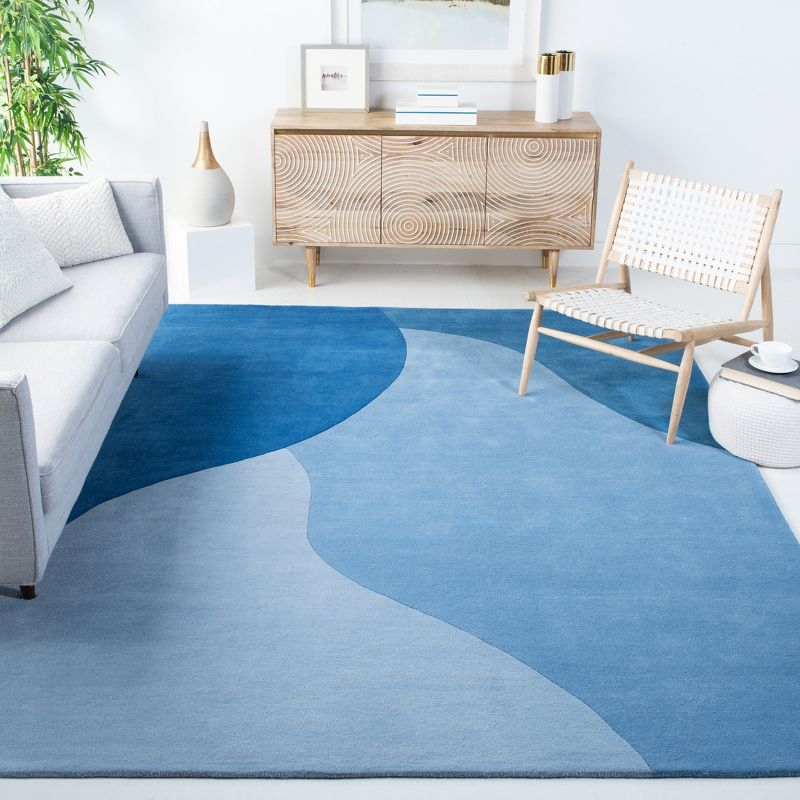 Fifth Avenue FTV117 Hand Tufted Indoor Area Rug - Blue - 9'x12' - Safavieh