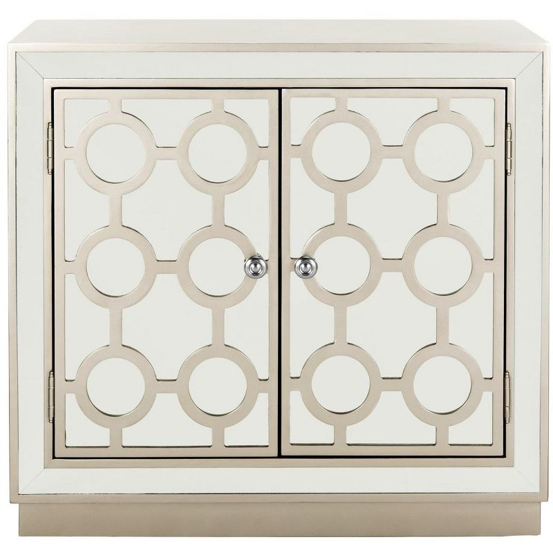 Kaia 2 Door Chest - CHS6404 - Champagne/Mirror - Safavieh
