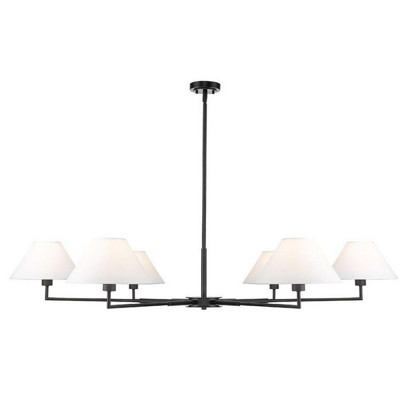 Z-Lite Leila 6 - Light Chandelier in  Matte Black