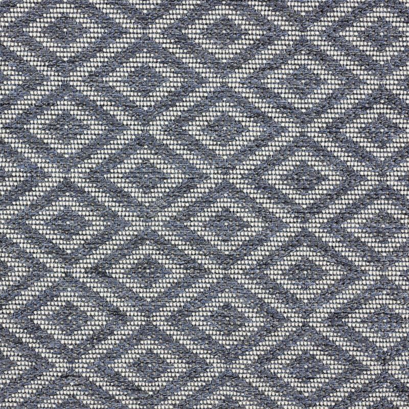 7'10" x 10'2" Tripoli Lydia Indoor/Outdoor Rug Denim/Cream - Home Dynamix: UV & Stain Resistant, Woven