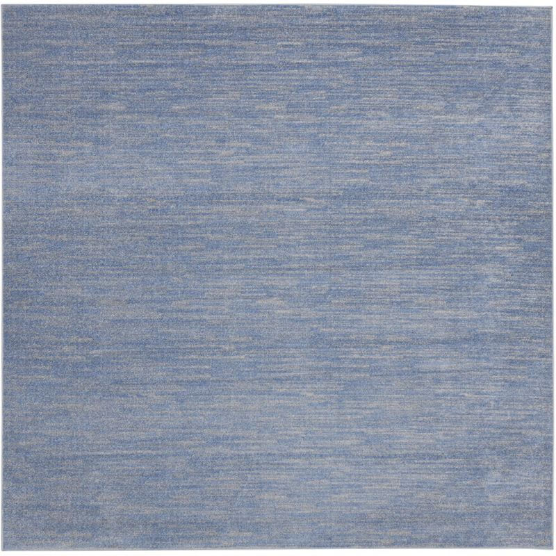 Nourison Nourison Essentials NRE01 Indoor/outdoor Area Rug - Blue/Grey 9' x square