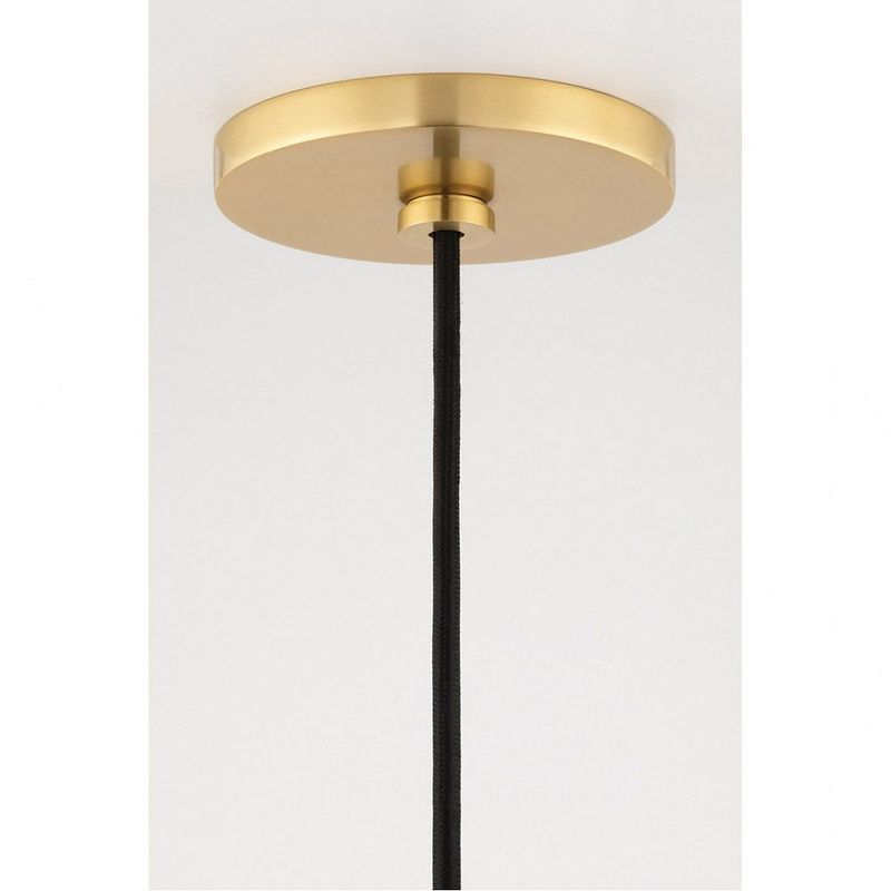 Mitzi Kiki 1 - Light Pendant in  Aged Brass/Pink