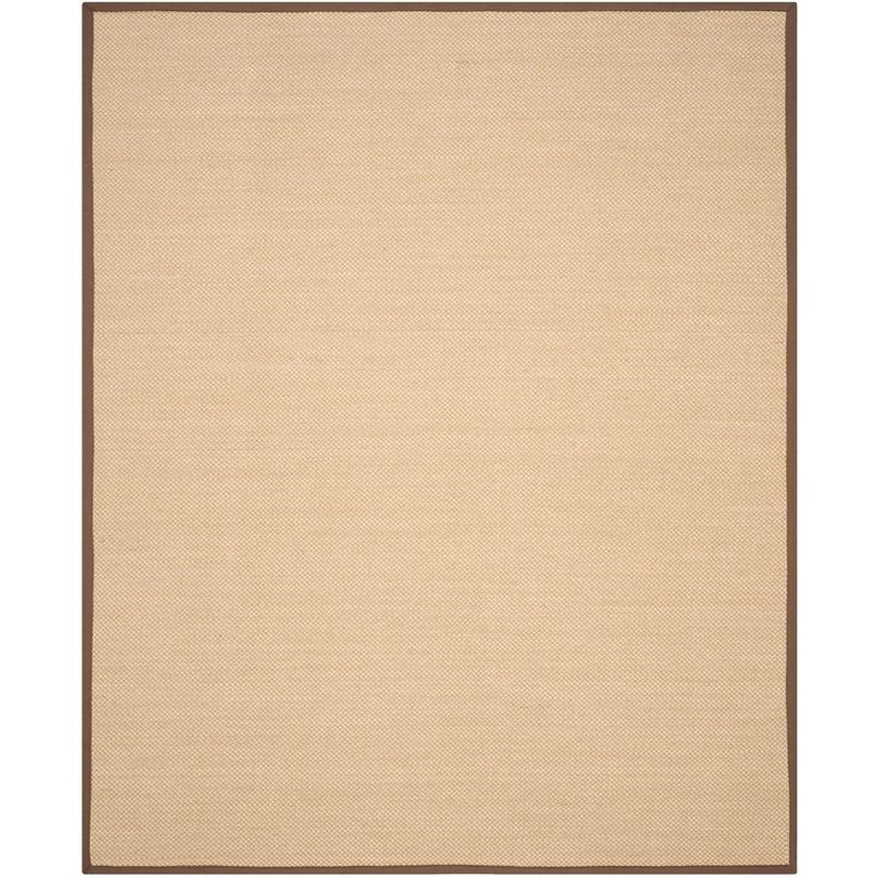 Natural Fiber NF141 Power Loomed Indoor Area Rug - Maize/Brown - 8'x10' - Safavieh