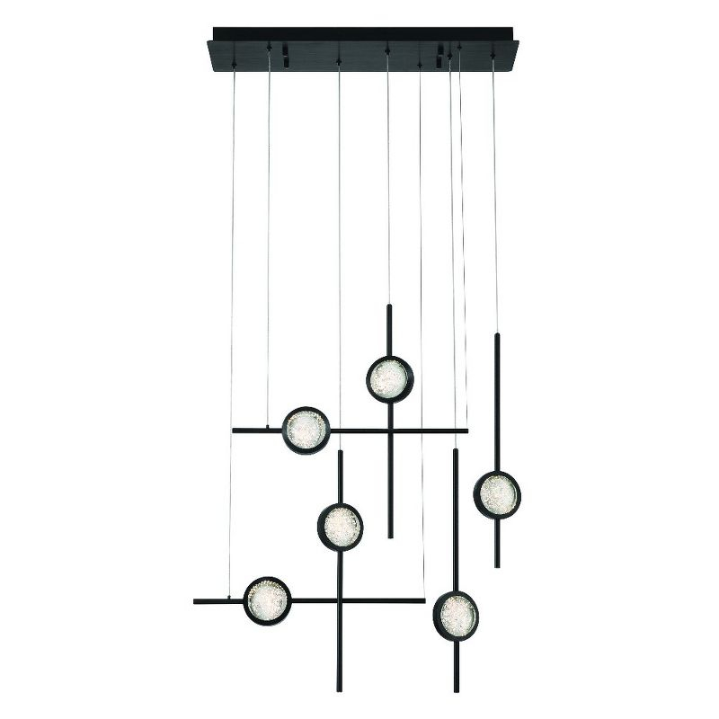 Eurofase Lighting Barletta 6 - Light Chandelier in  Black