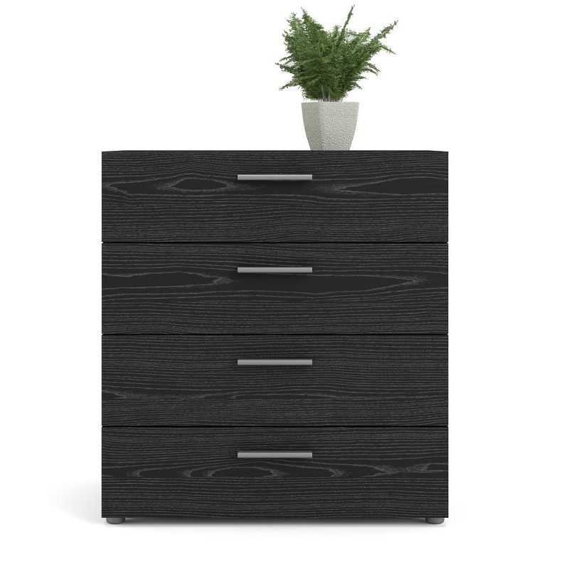 Tvilum,Austin 4 Drawer Chest, Black Woodgrain