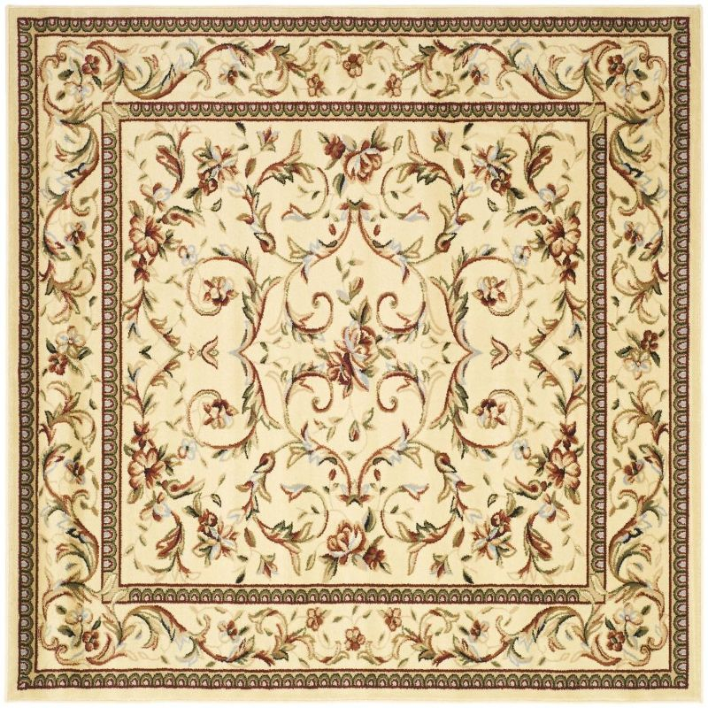 Lyndhurst LNH322 Power Loomed Area Rug - Ivory/Ivory - 10'x10' - Safavieh