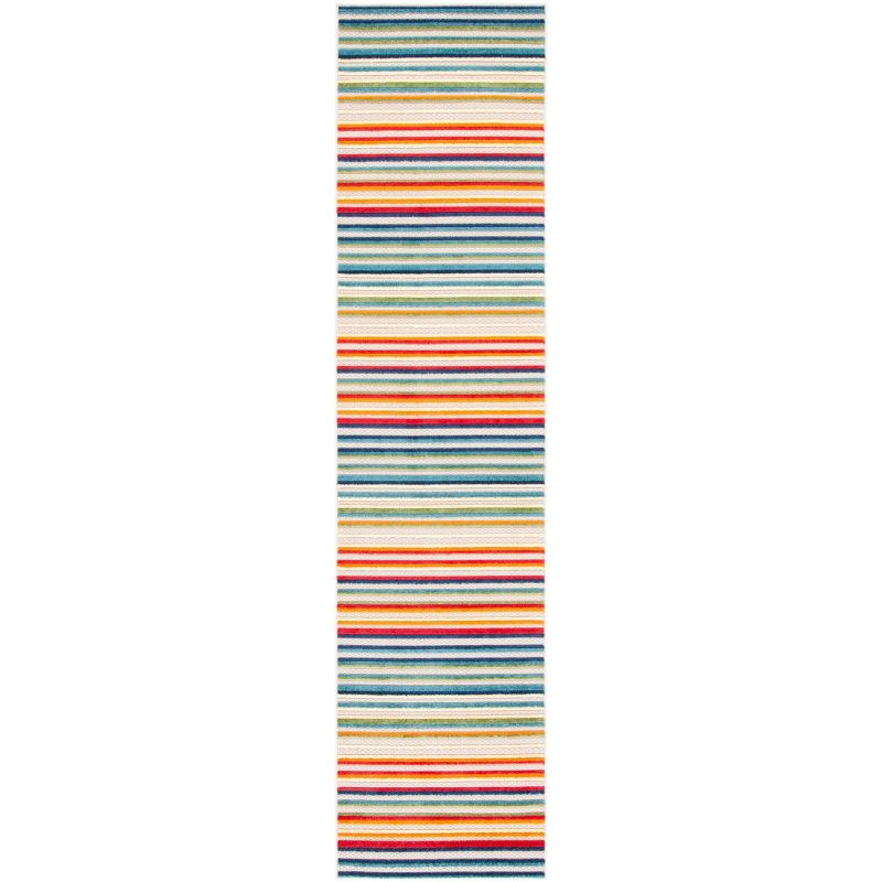 Cabana CBN323 Loomed Indoor Runner Rug - Ivory/Green - 2'2"x9' - Safavieh