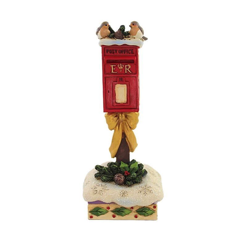 Jim Shore 6.0 Inch Merry Mail Robins Post Box Figurines