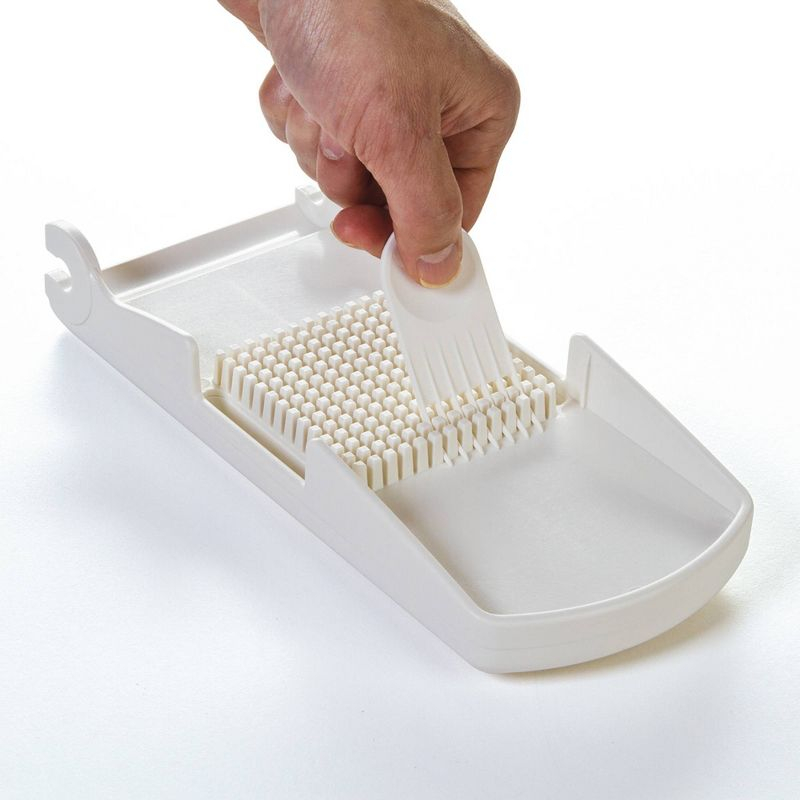 Prepworks Fruit and Vegetable Chopper: Manual Food Chopper, 3 Blades, Dishwasher-Safe, ABS & Stainless Steel, Red/Green/Yellow